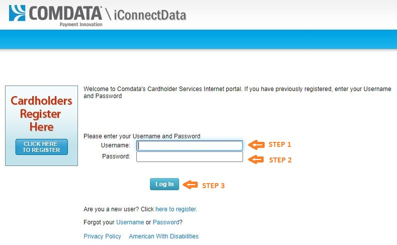 ComData Card Login