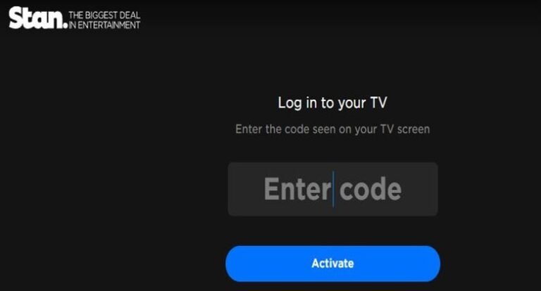 stan.com.au/activate – Enter Code – stan.com.au Login