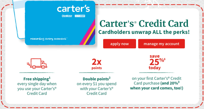 carter's credit card payment